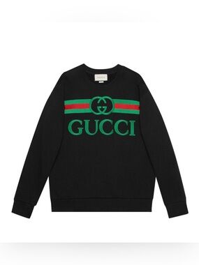 Authentic Gucci Oversized Sweatshirt With Gucci Logo NWOT